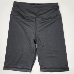 New JJUQ Womens Medium 24x8" High Waisted Biker Gym Bike Shorts 1 Hidden Pocket